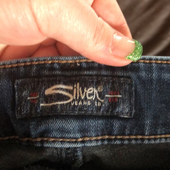 Womens Silver Blue Jeans - Picture 2 of 5